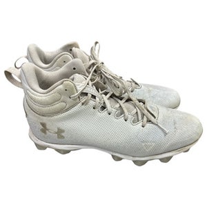 Used Under Armour Adult FB Cleats White Senior 11 11862-S000090619