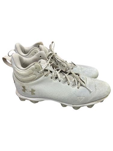Used Under Armour Adult FB Cleats White Senior 11 11862-S000090619