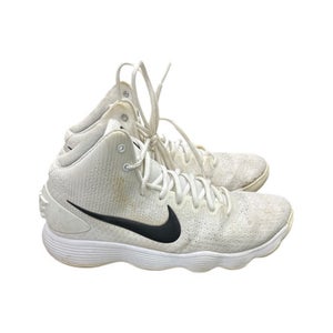 Used Nike 897808-100 WHT/BLK Basketball Shoes M White And Black Senior 11 11862-S000090571