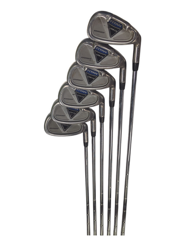 Used Knight TITAN LOW CG 6-7-8-9-PW-S Mens Package Set RH Royal Blue 6 Piece 11862-S000090554
