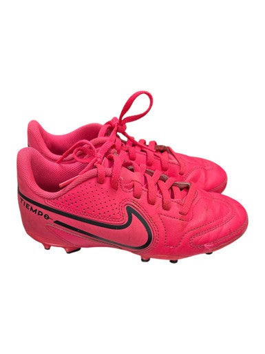 Used Nike TIEMPO DA1331-600 CLEATS Soccer Cleats Pink Junior 01 11862-S000090737