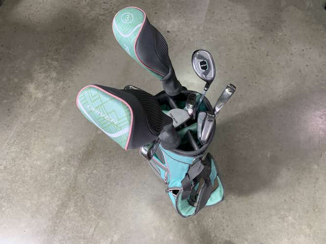 Top Flite Womens Club Set Driver 3W 5H 6-PW Putter Ladies RH HC +Bag