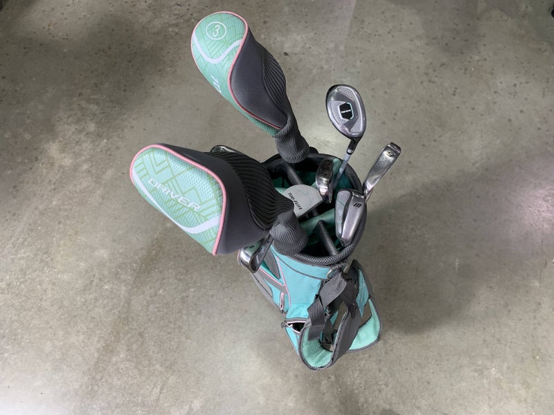 Top Flite Womens Club Set Driver 3W 5H 6-PW Putter Ladies RH HC +Bag