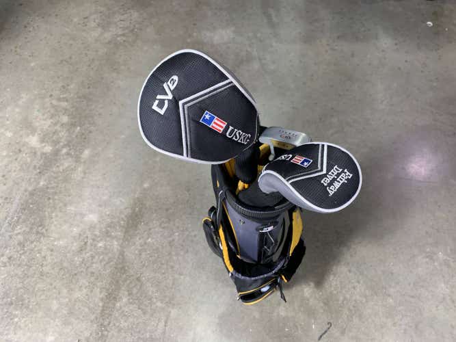 U.S Kids Golf WT-10u Club Set Driver 3W 4H 6 & 8 PW Putter 63"Junior RH H +Bag