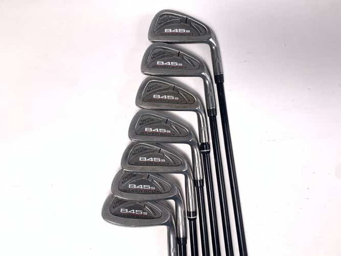 Tommy Armour 845 S Silver Scot Iron Set 3-PW G Force Regular Graphite Mens RH