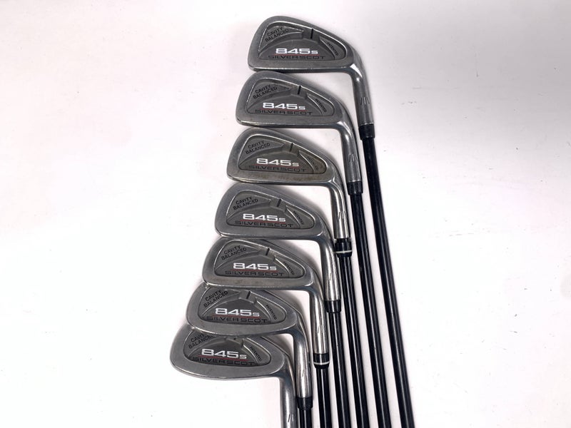 Tommy Armour 845 S Silver Scot Iron Set 3-PW G Force Regular Graphite Mens RH
