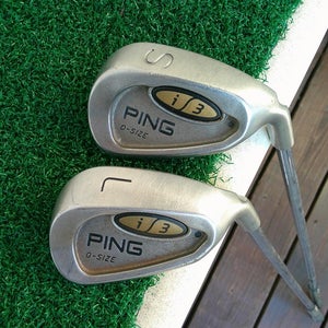 PING i/3 O-Size Blue Dot Sand & Lob Wedge Set w/ JZ Stiff Flex Shafts