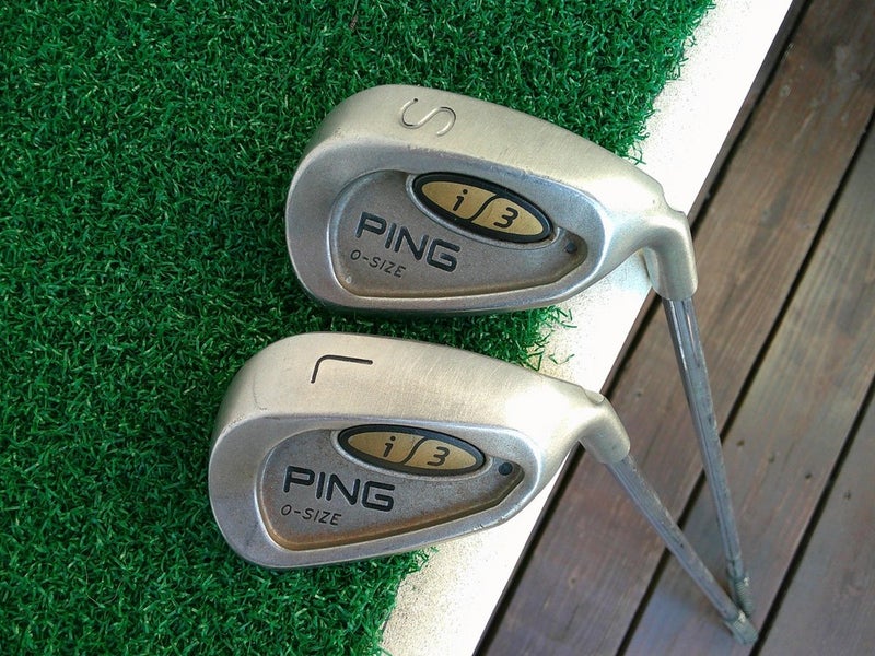 PING i/3 O-Size Blue Dot Sand & Lob Wedge Set w/ JZ Stiff Flex Shafts