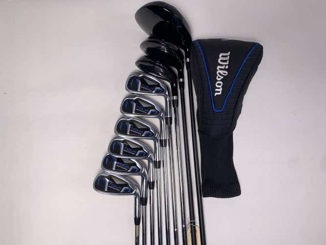 Wilson Tour Distance Club Set Driver 3W 4H 5 -PW Graphite & Steel Mens RH HC