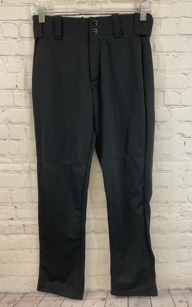 Alleson Athletic 80185 Youth 100% Polyester Baseball Pants Black Large