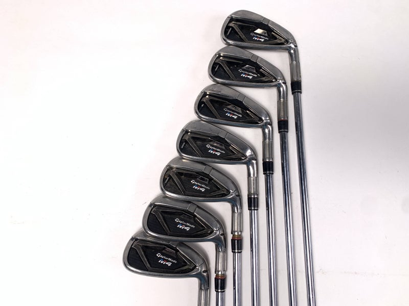 TaylorMade M4 Iron Set 4-PW KBS Max 95g Stiff Steel Mens RH