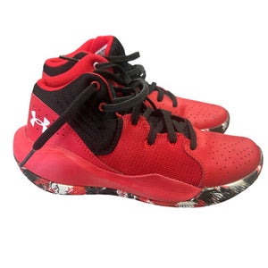 Used Under Armour Basketball Shoes Y Red Junior 04.5 11862-S000090392