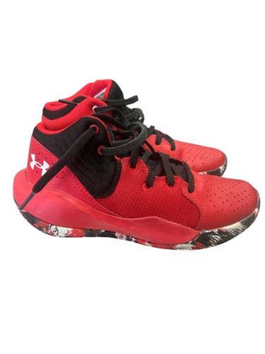 Used Under Armour Basketball Shoes Y Red Junior 04.5 11862-S000090392