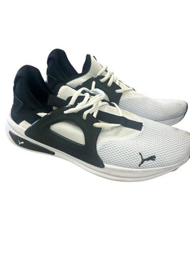 Used Puma BLK/WHT 377048-08 Running/X-Train Shoes M Black And White Senior 10.5 11862-S000090397