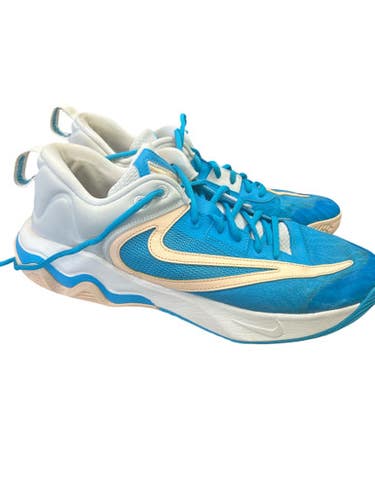 Used Nike Basketball Shoes M White And Carolina Blue Senior 12 11862-S000090458