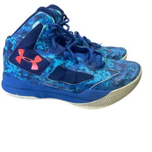 Used Under Armour BASKETBALL Basketball Shoes Y Royal Blue Junior 04.5 11862-S000090495