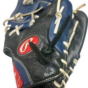 Used Rawlings RCS115R BB/SB Glove RH Throw Black And Navy Blue 11 1/2" 11862-S000090500