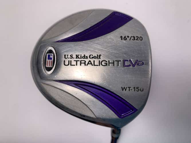 US Kids Ultralight DV2 Driver 16* 54 Youth Graphite Junior RH