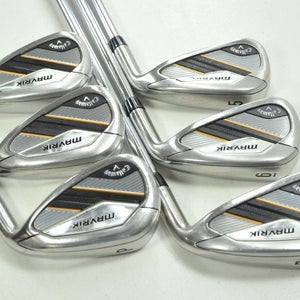 Callaway Mavrik 5-PW Iron Set Stiff Flex Right KBS MAX 80g Steel  # 202107