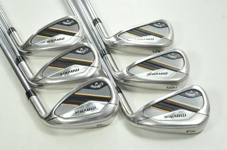 Callaway Mavrik 5-PW Iron Set Stiff Flex Right KBS MAX 80g Steel  # 202107