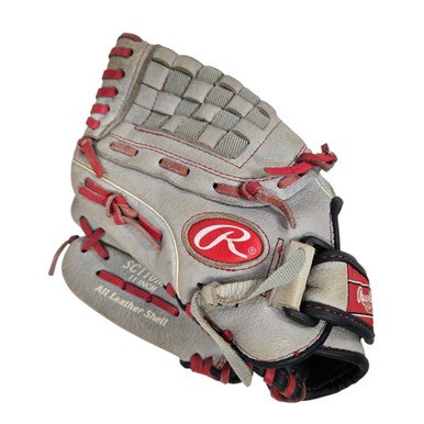 Used Rawlings SURE CATCH BB/SB Glove LH Throw Grey 11" 11406-S000106801