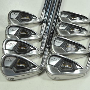 LEFT HANDED Callaway Rogue ST MAX OS 5-PW,AW,SW Iron Set Regular Graphite 202073