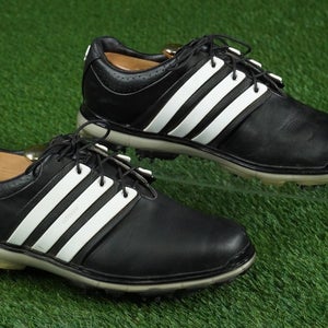 ADIDAS ADIPURE PURE 360 LTD GOLF SHOES MENS 9.5, BLACK / WHITE ~ Q46891 ~ NICE!!