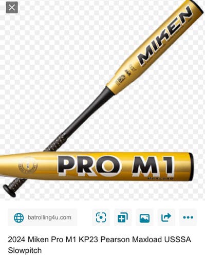 2024 Miken Maxload Composite Bat (-8) 26 oz 34" (Used)