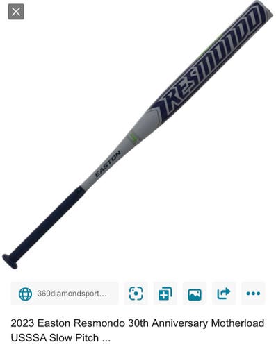 2023 Easton Resmondo Composite Bat (-8) 26 oz 34" (Used)