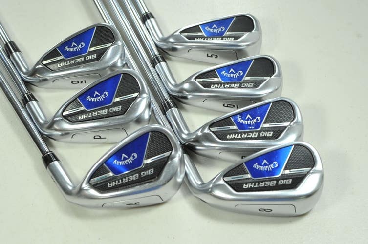 Callaway Big Bertha B21 5-PW,AW Iron Set Stiff Right KBS MAX CT80 Steel # 198448