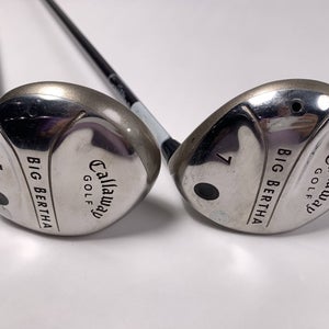 Callaway Big Bertha 2004 5 & 7 Fairway Wood Set 18* 21* Big Bertha Ladies RH