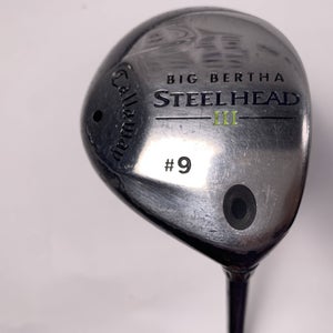 Callaway Steelhead III 9 Fairway Wood 24* System III Senior Graphite Mens RH