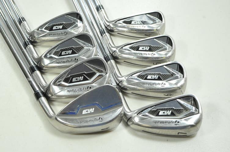TaylorMade M3 4-PW,AW Iron Set Regular Flex Right XP 100 R300 Steel # 202136