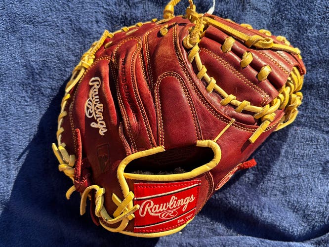 Red Rawlings Sandlot RH Catcher's Baseball Glove 33" (Used)