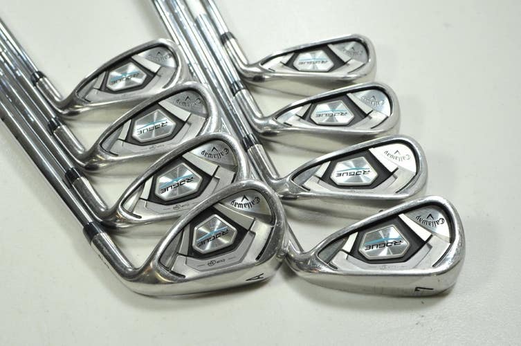 Callaway Rogue 4-PW,AW Iron Set Extra Stiff Flex RH DG X100 105g Steel # 202232