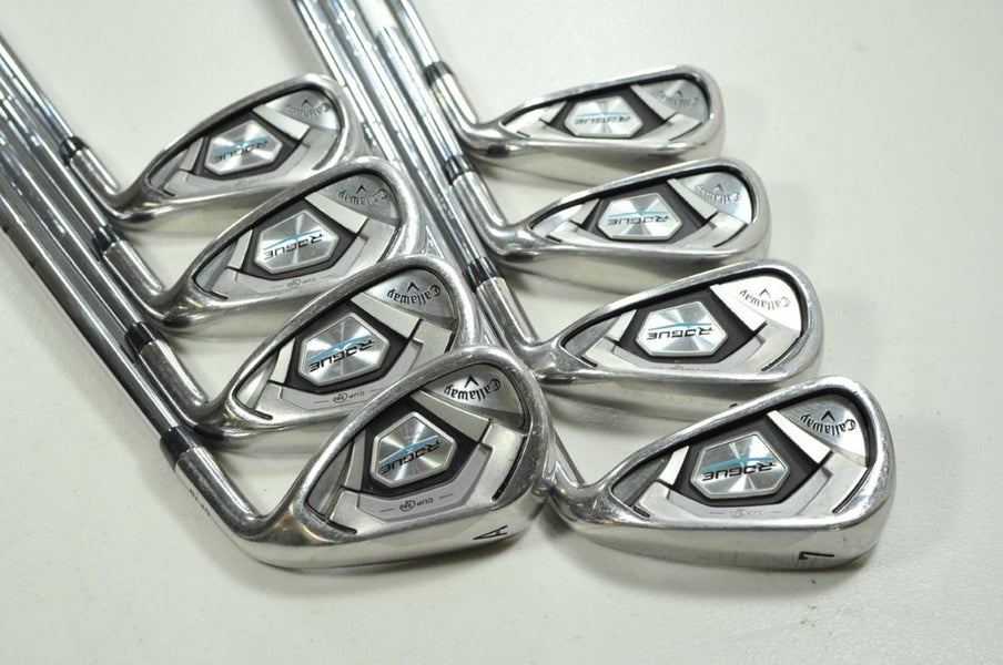 Callaway Rogue 4-PW,AW Iron Set Extra Stiff Flex RH DG X100 105g Steel # 202232
