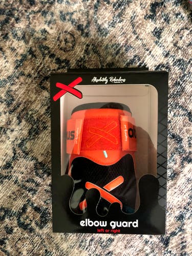 Absolutely Ridiculous Black and Orange Elbow Protection (New)
