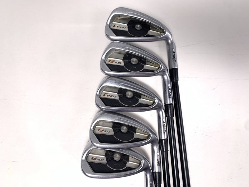 Ping G400 Iron Set 5-PW White Dot 3* Up Alta CB AWT Regular RH No 8 iron