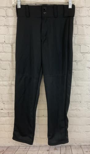 Alleson Athletic 80185 Youth 100% Polyester Baseball Pants Black Medium