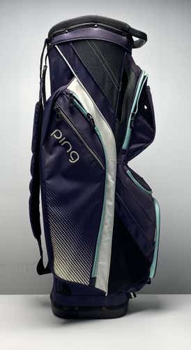 Ping Traverse Cart Bag Navy 14-Way Divide Single Strap Golf Bag