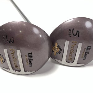 Wilson ProStaff Senior's Design 3 & 5 Fairway Wood Set 16* 21.5* Senior RH