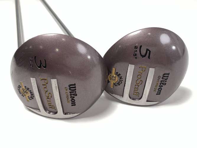 Wilson ProStaff Senior's Design 3 & 5 Fairway Wood Set 16* 21.5* Senior RH