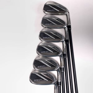 TaylorMade Stealth Iron Set 5-PW KBS Max Graphite Iron 65 Regular Mens RH