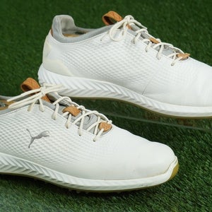 PUMA IGNITE PWRADAPT 2.0 GOLF SHOES PWRADAPT MENS 9, WHITE / GREY ~ 190581 01