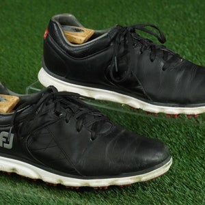 FOOTJOY PRO SL GOLF SHOES MENS 9M SPIKELESS, BLACK ~ 53594