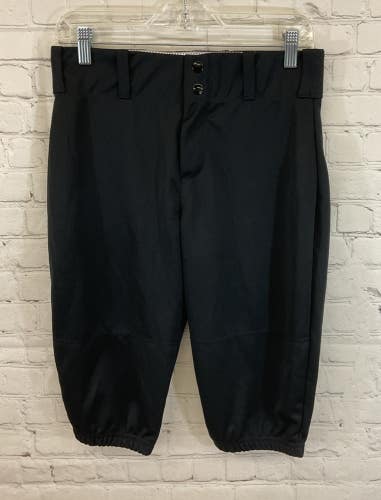 Alleson Athletic Youth 100% Polyester Knee Length Baseball Pants Black Large