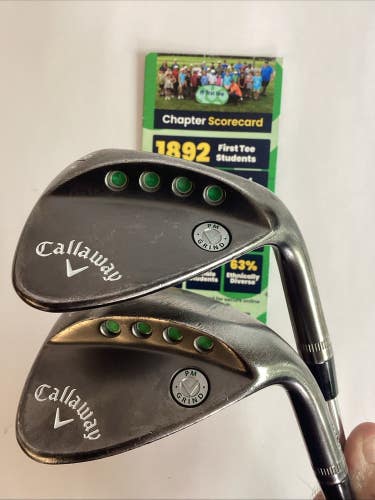 Callaway PM Grind 19 Wedge Set SW-56* And LW-60* With KBS Steel Shafts
