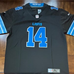 Detroit Lions Amon-Ra St. Brown Black Jersey Adult XL New With Tags