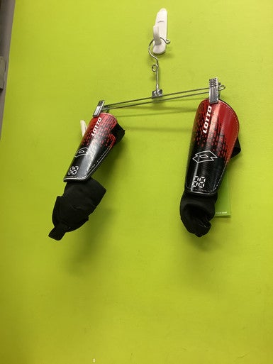 Used Lotto Soccer Shin Guards Junior Black MD 11686-S000045624