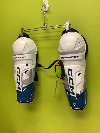 Used CCM NEXT SHIN GUARD Junior Shin Guards White 12" 11686-S000045640